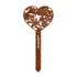 Corten Steel Heart Garden Stake
